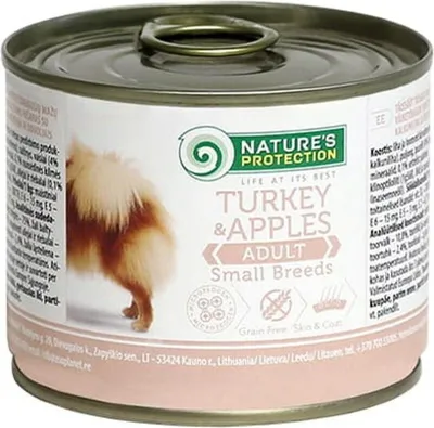 Produktbild von Nature's Protection Dog Adult Kleine Rassen Indyk&Jabłka 200g Hundefutter