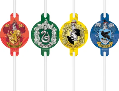 Zdjęcie produktu dla Rurki Słomki Papierowe Z Medalionem Harry Potter