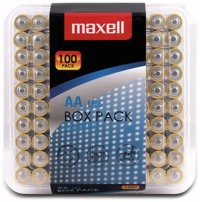 Immagine prodotto di Maxell Batteria alcalina AA LR6 100 pz. 10x10 - Batteria - AA