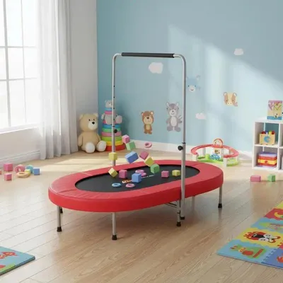 Produktbild von Faltbare Mini Fitness-Trampolin für Kinder