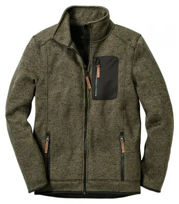 Productafbeelding van Nucku fleecejack voor heren (olijfgroen), maat 4XL