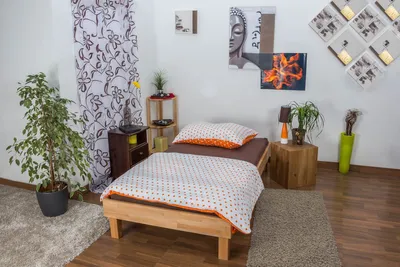 Produktbild von Jugendbett Wooden Nature 04 Kernbuche massiv geölt  - Liegefläche 100 x 200 cm (B x L)