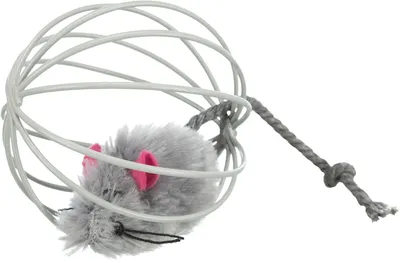 Produktbild von TRIXIE Maus im Gitterball, Plüsch, Ø 6 cm