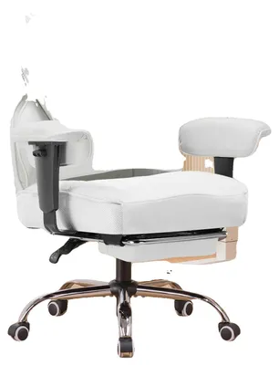 Obrázok produktu pre Herná stolička, ergonomický dizajn, nastaviteľné podrúčky, biela