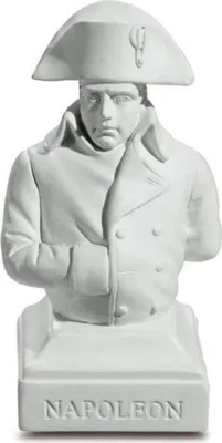 Produktbild von Büste Napoleon weiß mit Hand in Weste