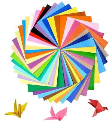 Origami-Papier, 100 Blatt, 15 x 15 cm, bunt, doppelseitig