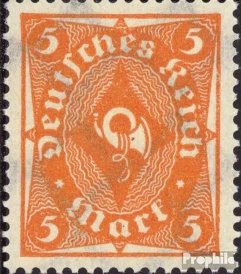 Produktbild von Briefmarken Deutsches Reich 1922 Mi 227a gestempelt Posthornzeichnung