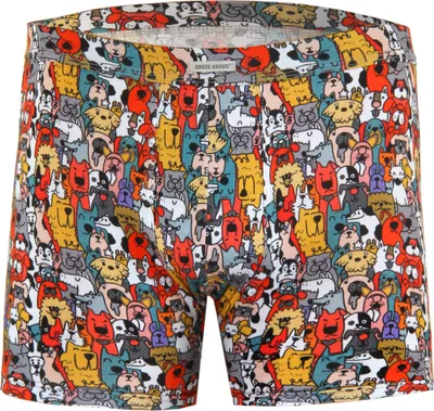 Produktbild von Sesto Senso Herren Boxershorts – Baumwolle mit Elasthan – Funny Print – Mehrfarbig