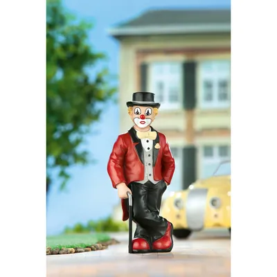 Image de Gilde Clown, "Der Pfiffikus", Kunstharz, rot, VE 1, L. 4 cm, B. 6.5 cm, H. 15 cm 10218 4009079102185