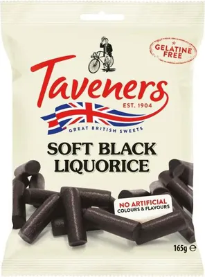 Productafbeelding van Taveners Zachte Zwarte Lakritz, 165g