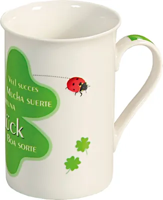 Produktbild von KESPER 45024 Becher VIEL GLÜCK 250 ml / Kaffeebecher