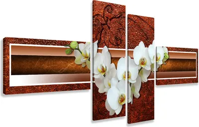 Obrázek produktu pro Obraz 160 x 70 cm na plátně Orchidej 6533 - Obrazy/nástěnný obraz/umělecký tisk jsou již zarámované