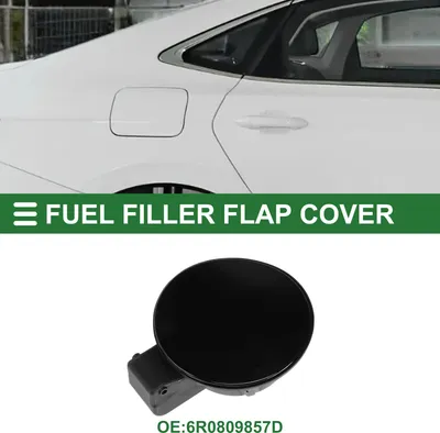 Image de Capuchon De Porte De Réservoir De Carburant Pour Volkswagen Polo 2011-2018 Couvercle De Trappe De Remplissage De Carburant Type De Clip No.6R0809857D Abs Noir