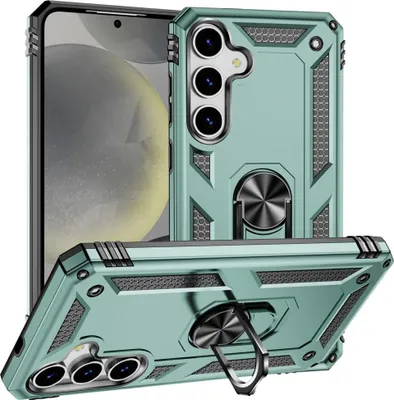 Produktbild von Samsung Galaxy S25 Hülle - Coverup Ring Ständer Back Cover - Grün