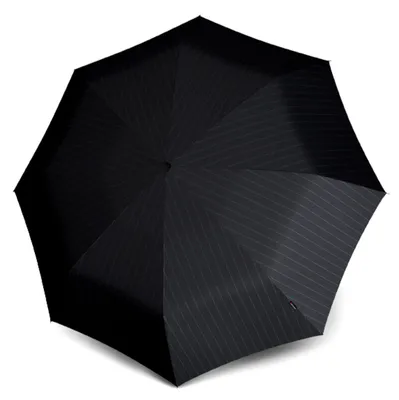 Image de Knirps parapluie de poche parapluie T.200 Medium Duomatic Men's Prints Stripe noir multicolore