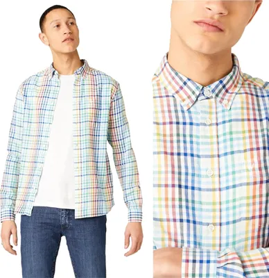 Immagine prodotto di Wrangler LS 1 Point Bdown Camicia Uomo Bianco W5A3OR989 112130033