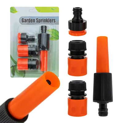 Image de Connecteur de tuyau d'arrosage pour robinet 4 pièces