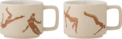 Produktbild von Bloomingville Harlow Becher, Braun, Steingut