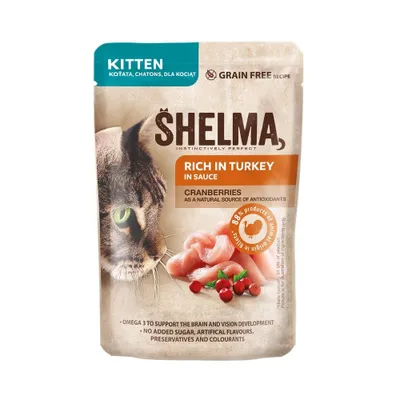 Obrázek produktu pro Shelma kapsička pro kotě s krůtou a brusinkami