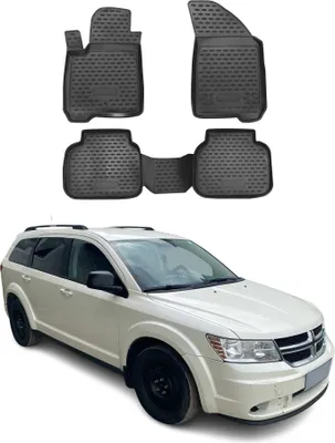 Obrázok produktu pre 2008-2024 Dodge Journey Podlahové rohože TPE čierne 4 ks