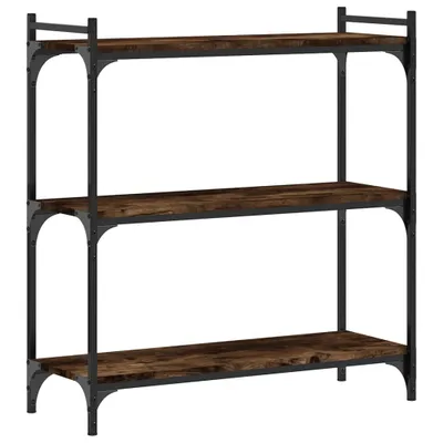 Zdjęcie produktu dla vidaXL Regał 3 półki dąb wędzony 80x30x86 cm materiał drewnopochodny