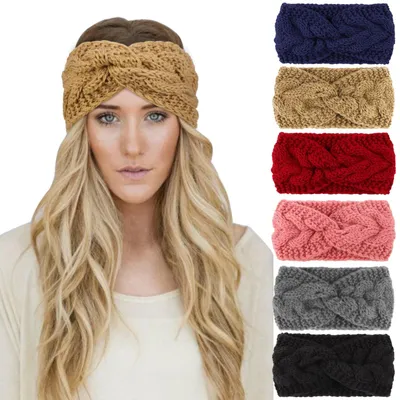 Image de 6 paires de protège-oreilles tricotés pour l'hiver