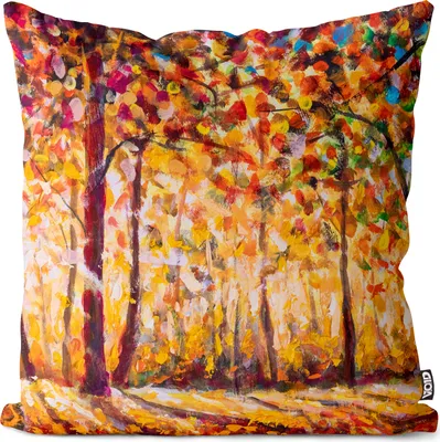 Produktbild von VOID Herbst Gemälde Bäume Laub Kissenbezug Kissenhülle Sofakissen Kissen Deko Outdoor-Kissen Dekokissen