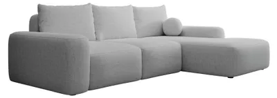 Produktbild von Selsey Carnos - Ecksofa mit Schlaffunktion, Balancekissen, Chenillebezug, Grau, rechtsseitig