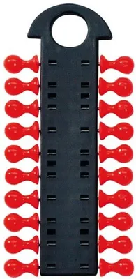 Produktbild von Pinwand/Markierungsnadel-Magazin 8x14mm inkl. 20 Pins hellrot