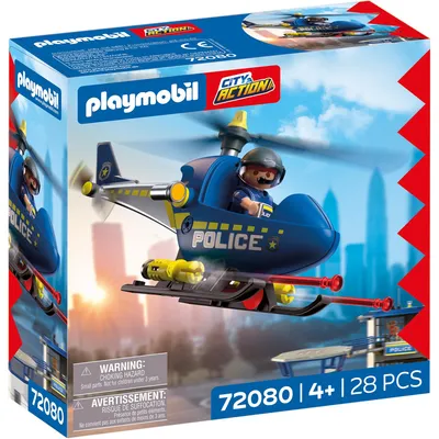 Produktbild von PLAYMOBIL City Action Polizeihelikopter, Konstruktionsspielzeug