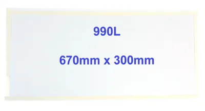 Produktbild von 10 Schutzfolien 67 x 30 cm 670 x 300 mm Glasschutz für Sandstrahlkabine SBC 990