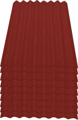 Produktbild von Onduline Easyline Dachplatte Wandplatte Bitumenwellplatten Wellplatte 9x0,76m² - rot