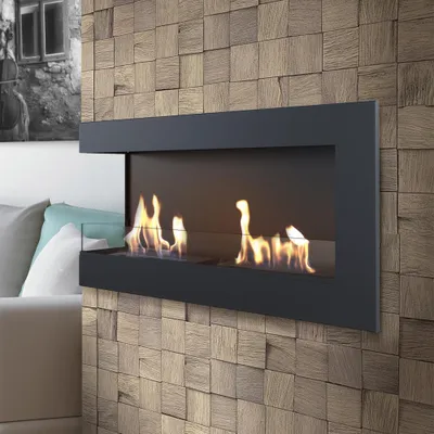 Zdjęcie produktu dla Biokominek wiszący DELTA 1200 lewy z szybą