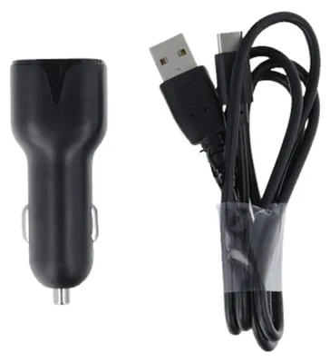 Zdjęcie produktu dla Maxlife Ładowarka Samochodowa Mxcc-01 2X Usb 2,4A Czarna + Kabel Usb-C