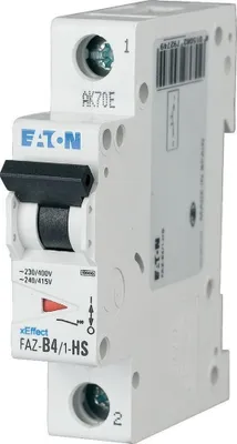 Productafbeelding van Eaton FAZ-B4/1-HS Stroomonderbreker, miniatuurbeveiligingsschakelaar, type B (279274)