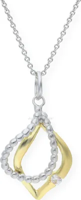 Produktbild von JuwelmaLux Anhänger 333 Gold- und Weißgold mit Zirkonia JL20-02-0572