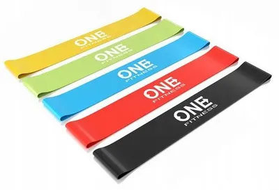 Produktbild von One Fitness Widerstandsbänder Set 5 Stück 2,2-15,9 kg