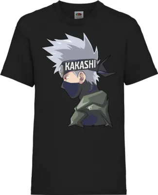 Produktbild von Kinder T-Shirt Naruto Kakashi 02 Kakashi, 3-4 Jahr - 104 / Schwarz