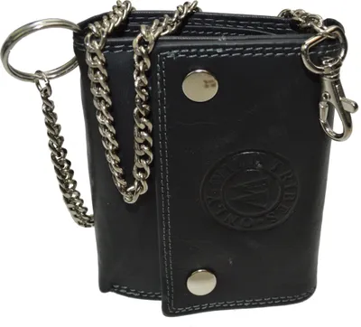 Produktbild von flevado Herrengeldbörse Brieftasche RFID Schutz Hosenkette Echt Leder Hochformat