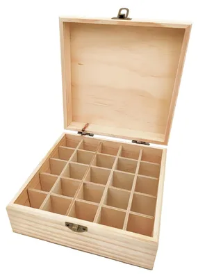 Zdjęcie produktu dla Skrzynka drewniana z 25 przegródkami