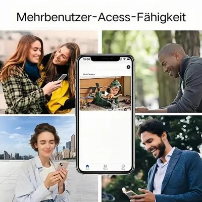 Produktbild von 1080p-HD-Kamera | Bewegungserkennung | Kleine Sicherheitskamera für Zuhause oder Büro