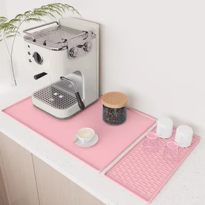 Productafbeelding van Siliconen mat voor grote koffiezetapparaten - Inklapbaar en antislip - Ideaal voor keukengootsteen en vaatdroger