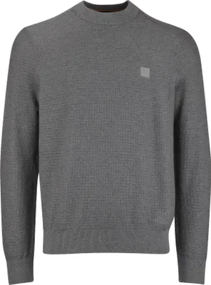 Produktbild von Boss Anion Orange-grau Pullover Rundhals einfarbig