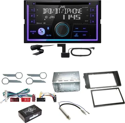 Produktbild von JVC KW-DB95BT Bluetooth Digitalradio USB CD Einbauset für Audi A6 4B