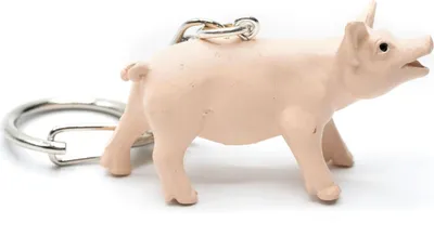 Produktbild von Schwein Schlüsselanhänger Miniblings Schlüsselring Schweinchen Glücksschwein