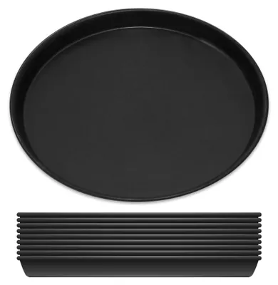Produktbild von 10er Set Pizzablech Ø 20 cm, rundes Pizza Backblech aus Blaublech, unbeschichtet, hitzebeständig bis 400 °C
