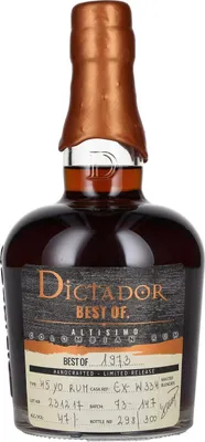 Produktbild von Dictador BEST OF 1973 ALTISIMO Colombian Rum Limited Release 47% Vol. 0,7l
