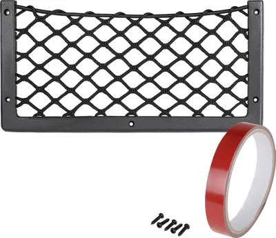 Zdjęcie produktu dla alca® Siatka do przechowywania M Wewnętrzna siatka kempingowa 36,6 x 18 cm Uniwersalna przykręcana i samoprzylepna