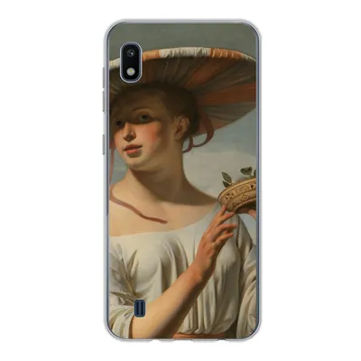 Produktbild von MuchoWow® Handyhülle Schutzhülle Hülle für Samsung Galaxy A10 Mädchen mit breitem Hut - Gemälde von Cäsar Boëtius van Everdingen Silikon Softcase Handy Hülle - Schutzhülle