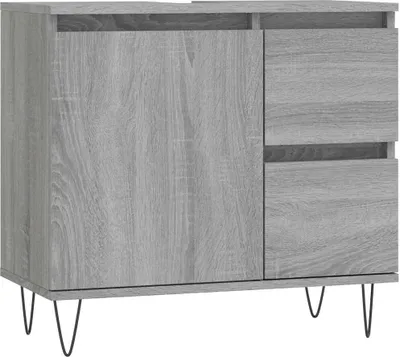 Obrázek produktu pro vidaXL Koupelnová skříňka Grey Sonoma 65x33x60 cm Dřevěný materiál